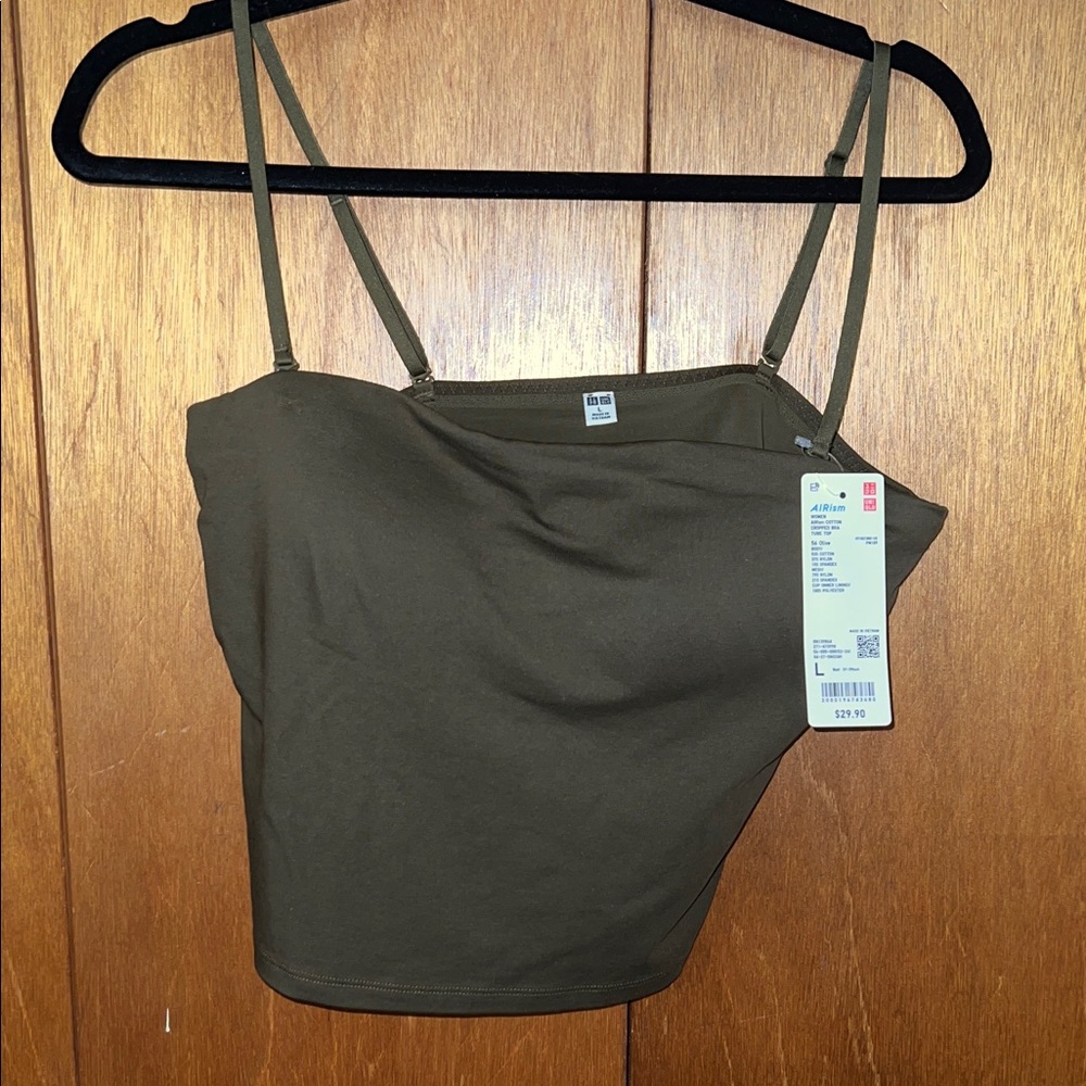 Uniqlo Khaki Women's Camisole Top